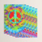 Tie Dye Peace Sign Wrapping Paper Gallery Image 3