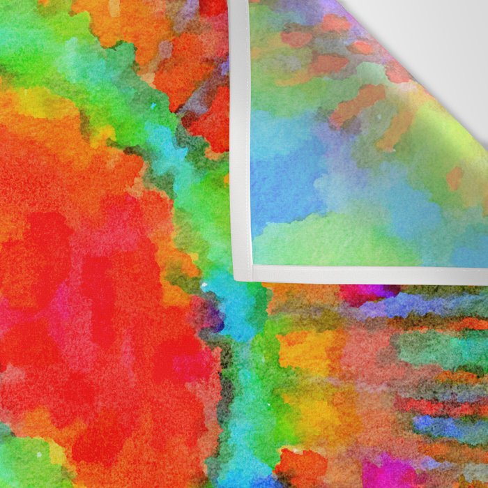 Tie Dye Peace Sign Wall Tapestry Gallery Image 3