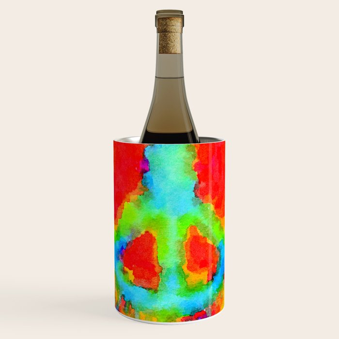 Tie Dye Peace Sign Wine Chiller Gallery Image 1