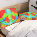 Tie Dye Peace Sign Pillow Sham Gallery Image 2