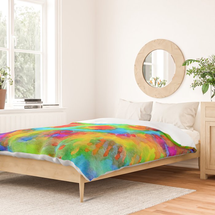 Tie Dye Peace Sign Duvet Cover Gallery Image 2