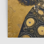 Gustav Klimt Style Beautiful Girl Dog with Black and Gold Jacket Poster Gallery Image 3