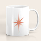 Orange Mid Century Starburst Coffee Mug Gallery Image 1