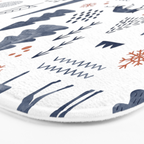 Deer Christmas forest Bath Mat Gallery Image 3