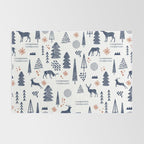 Deer Christmas forest Rug Gallery Image 2
