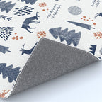 Deer Christmas forest Rug Gallery Image 4