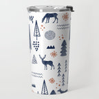 Deer Christmas forest Travel Mug Gallery Image 2