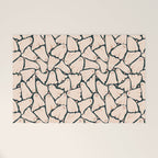 Little ghosts and flowers halloween pattern Welcome Mat Gallery Image 1