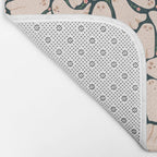 Little ghosts and flowers halloween pattern Bath Mat Gallery Image 2