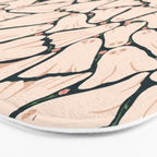 Little ghosts and flowers halloween pattern Bath Mat Gallery Image 3