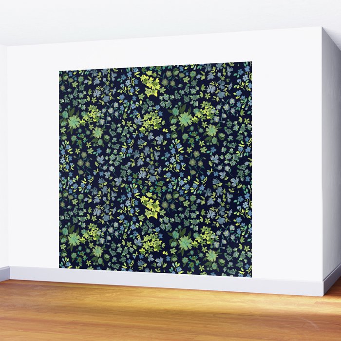 Botanical Night Bloom Wall Mural Gallery Image 2