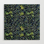 Botanical Night Bloom Wood Wall Art Gallery Image 1