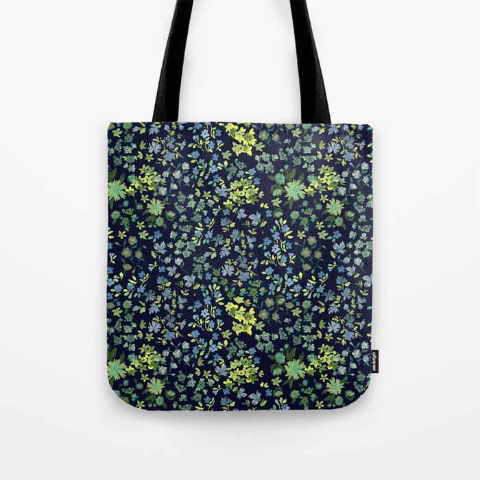 Botanical Night Bloom Tote Bag Gallery Image 1