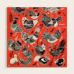 Lil Cluckers Wood Wall Art Gallery Image 1