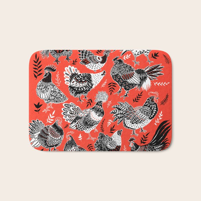 Lil Cluckers Bath Mat Gallery Image 1