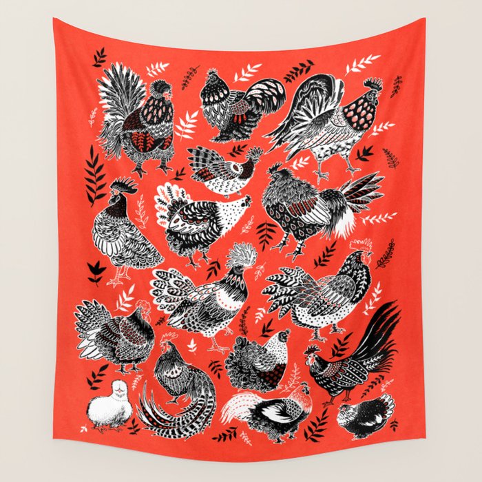 Lil Cluckers Wall Tapestry Gallery Image 4