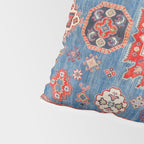 Blue Starblaze Handmade Kazak Rug Pillow Sham Gallery Image 4