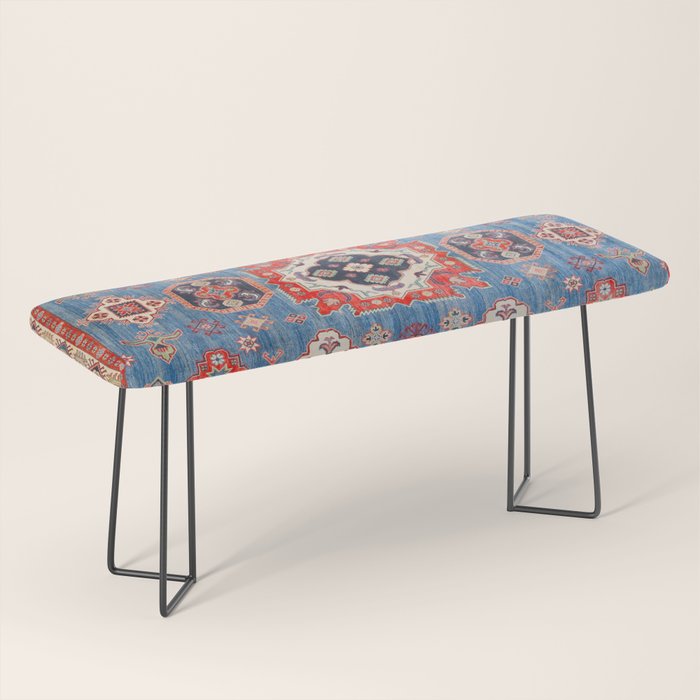 Blue Starblaze Handmade Kazak Rug Bench Gallery Image 1