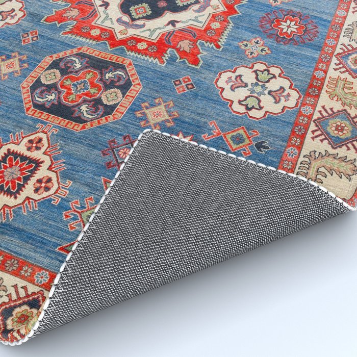 Blue Starblaze Handmade Kazak Rug Rug Gallery Image 4