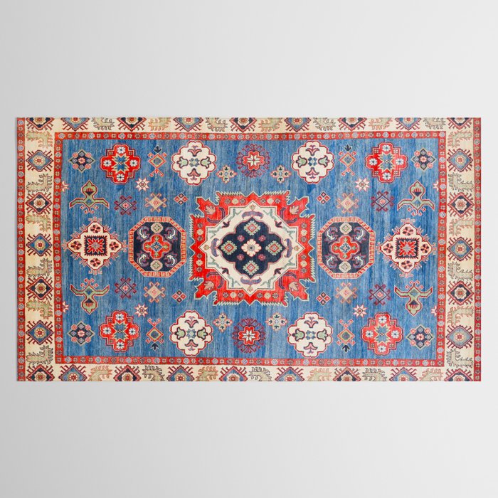 Blue Starblaze Handmade Kazak Rug Tablecloth Gallery Image 2