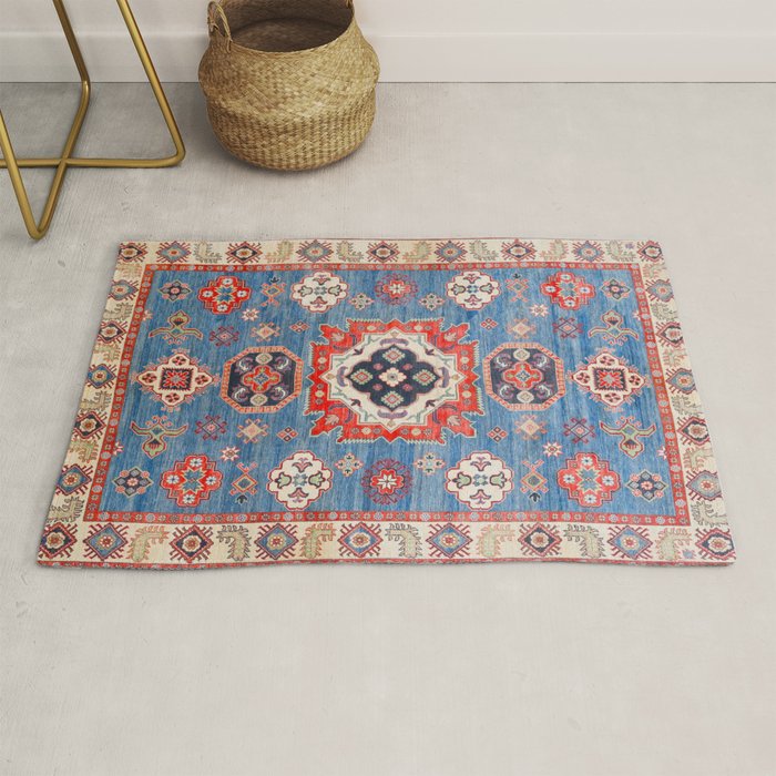 Blue Starblaze Handmade Kazak Rug Rug Gallery Image 1