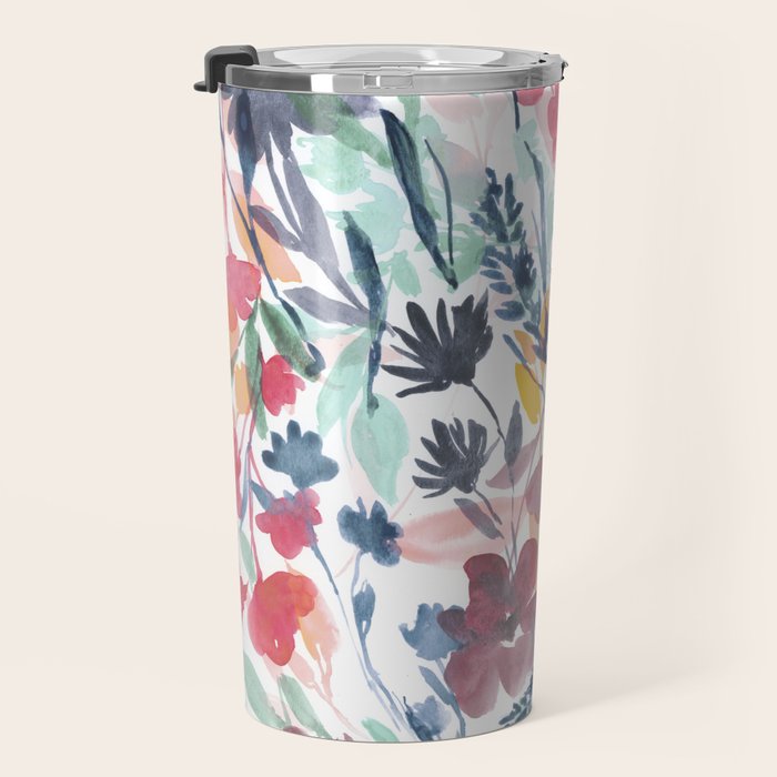 Upside Floral Deep Travel Mug Gallery Image 3