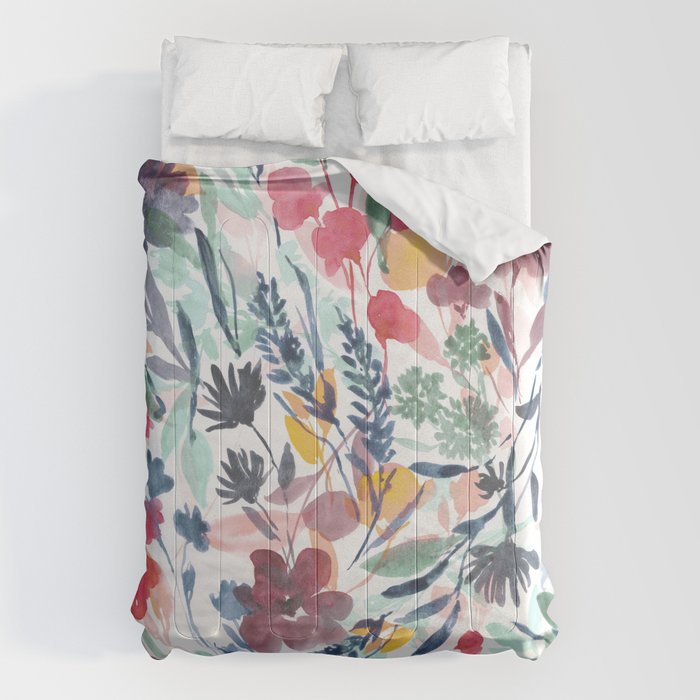 Upside Floral Deep Comforter Gallery Image 1
