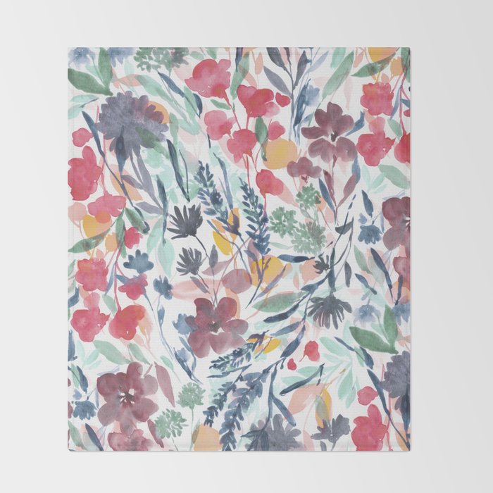 Upside Floral Deep Throw Blanket Gallery Image 2