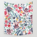 Upside Floral Deep Wall Tapestry Gallery Image 4