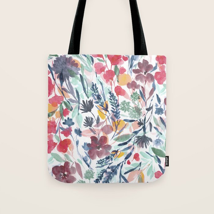Upside Floral Deep Tote Bag Gallery Image 1
