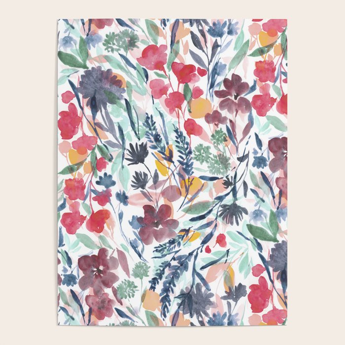 Upside Floral Deep Poster Gallery Image 1