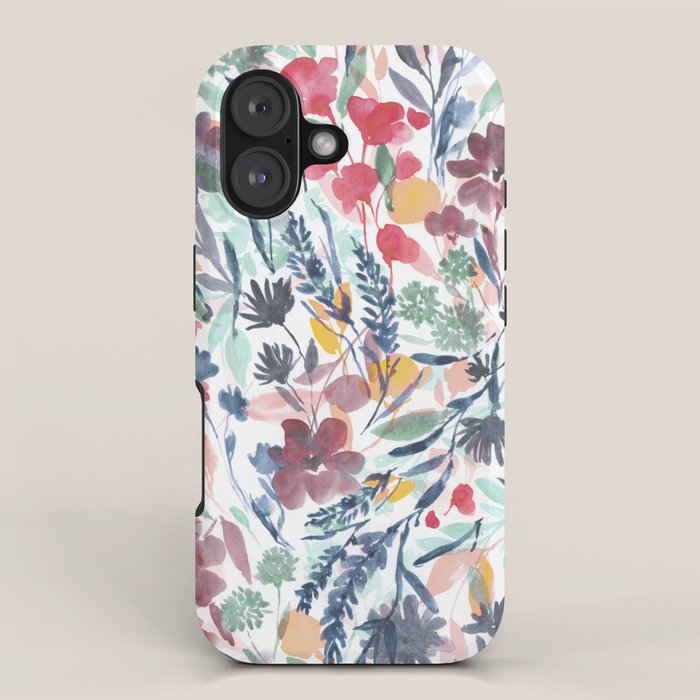 Upside Floral Deep iPhone Case Gallery Image 1