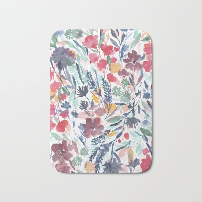 Upside Floral Deep Bath Mat Gallery Image 1