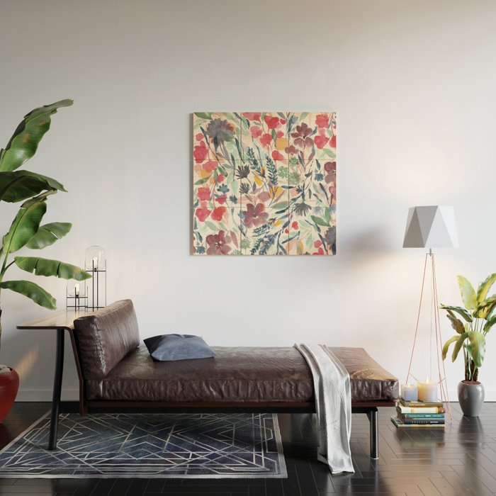 Upside Floral Deep Wood Wall Art Gallery Image 2
