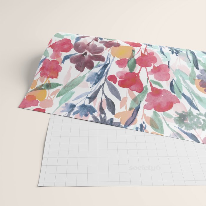 Upside Floral Deep Wrapping Paper Gallery Image 2