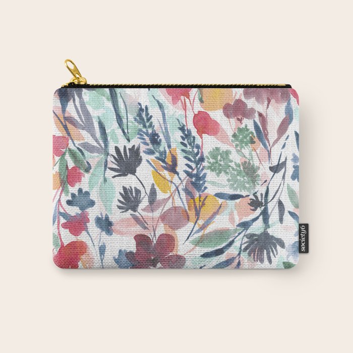 Upside Floral Deep Carry All Pouch Gallery Image 1