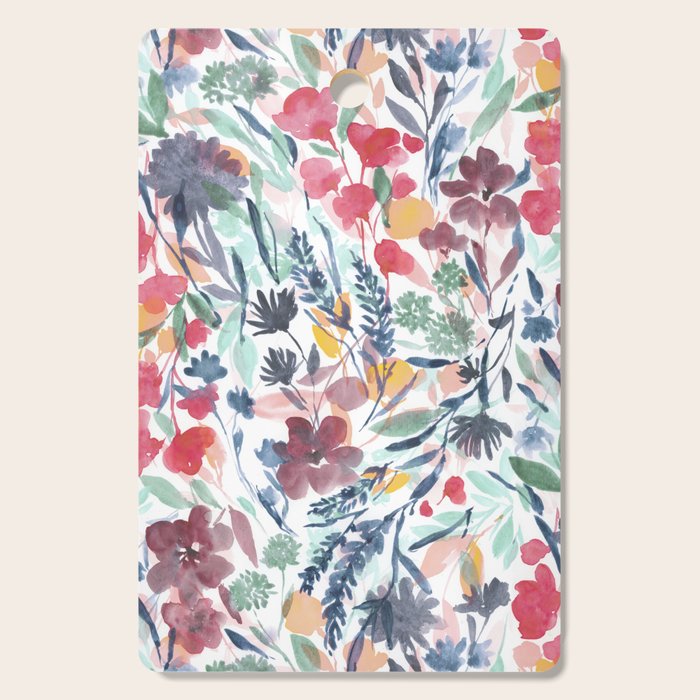Upside Floral Deep Cutting Board Gallery Image 1