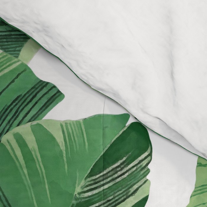 Tropical banana leaves V Comforter Gallery Image 4