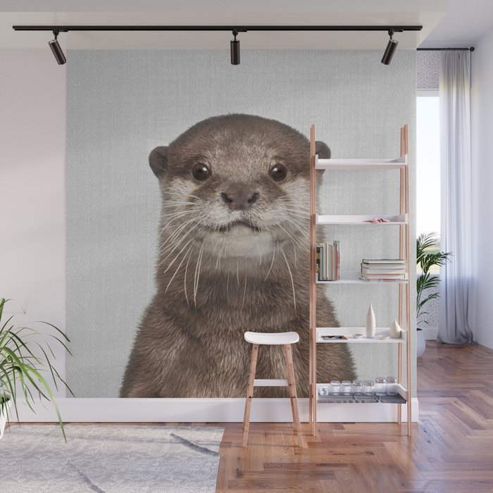 Otter - Colorful Wall Mural Gallery Image 1