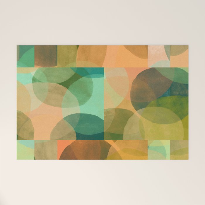 Organica Abstract 9 - Modern Abstract Art Print Welcome Mat Gallery Image 1
