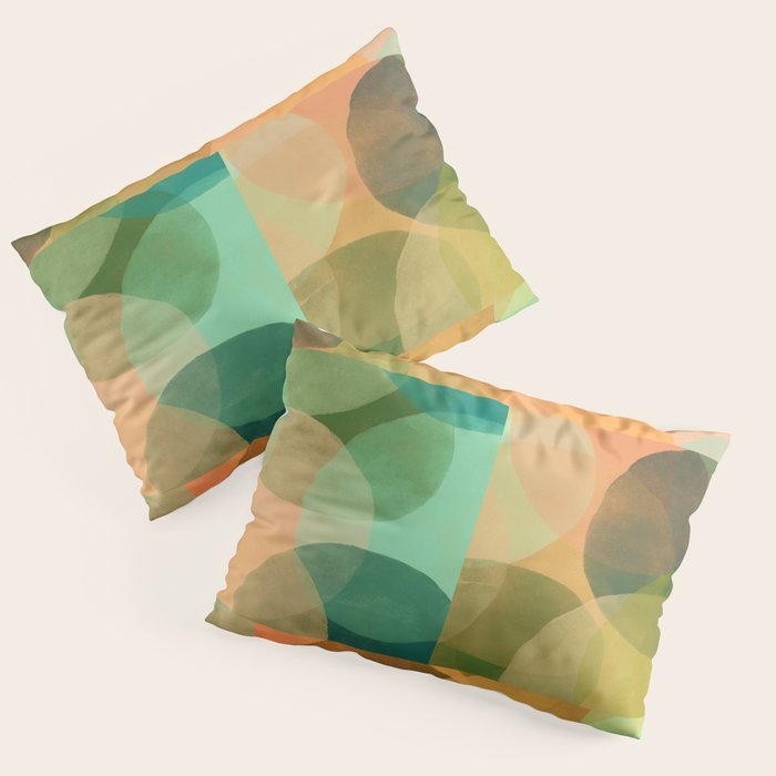 Organica Abstract 9 - Modern Abstract Art Print Pillow Sham Gallery Image 1