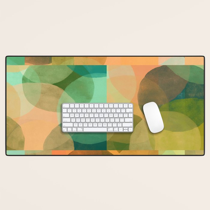 Organica Abstract 9 - Modern Abstract Art Print Desk Mat Gallery Image 1