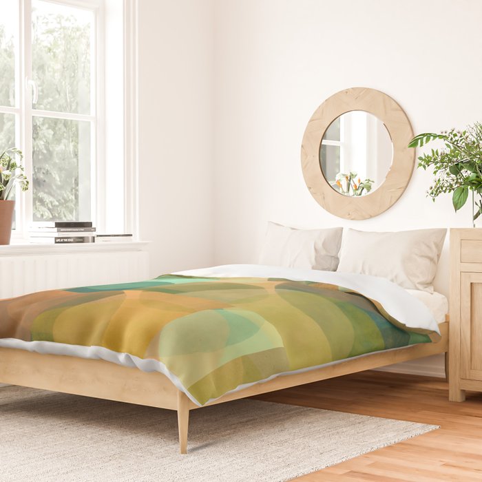 Organica Abstract 9 - Modern Abstract Art Print Duvet Cover Gallery Image 2