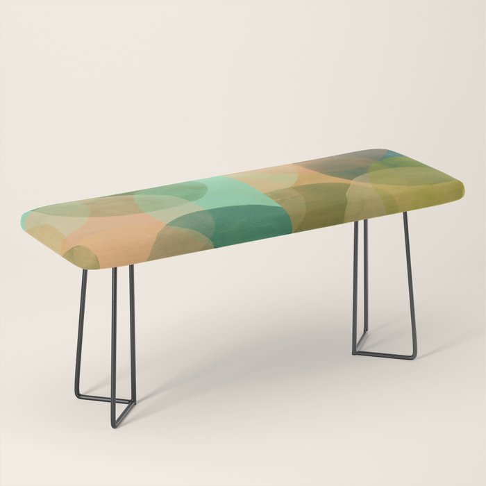 Organica Abstract 9 - Modern Abstract Art Print Bench Gallery Image 1