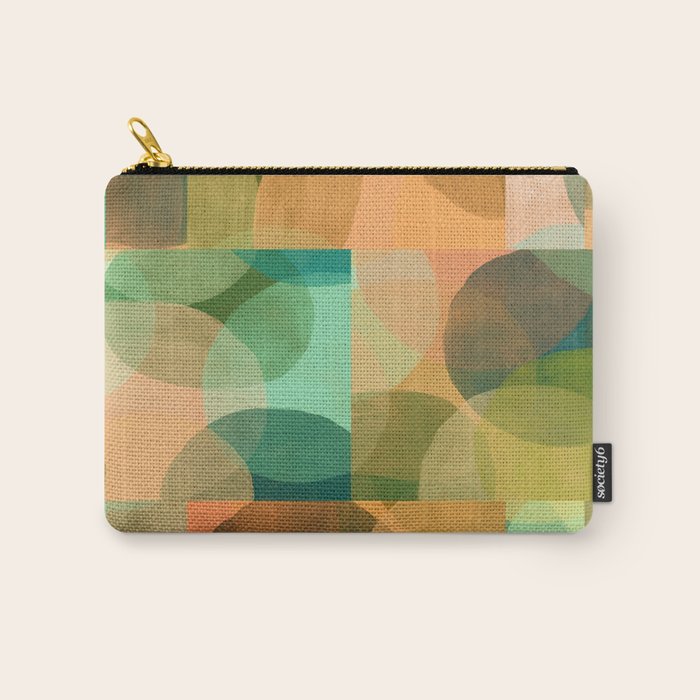 Organica Abstract 9 - Modern Abstract Art Print Carry All Pouch Gallery Image 1