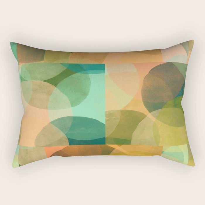 Organica Abstract 9 - Modern Abstract Art Print Rectangular Pillow Gallery Image 2