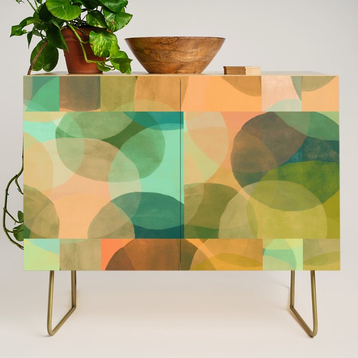 Organica Abstract 9 - Modern Abstract Art Print Credenza Gallery Image 1