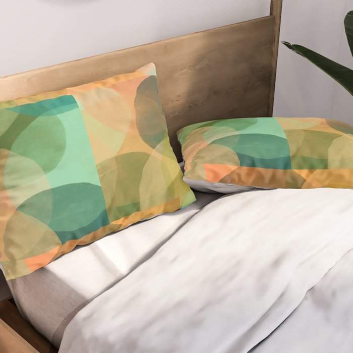 Organica Abstract 9 - Modern Abstract Art Print Pillow Sham Gallery Image 2