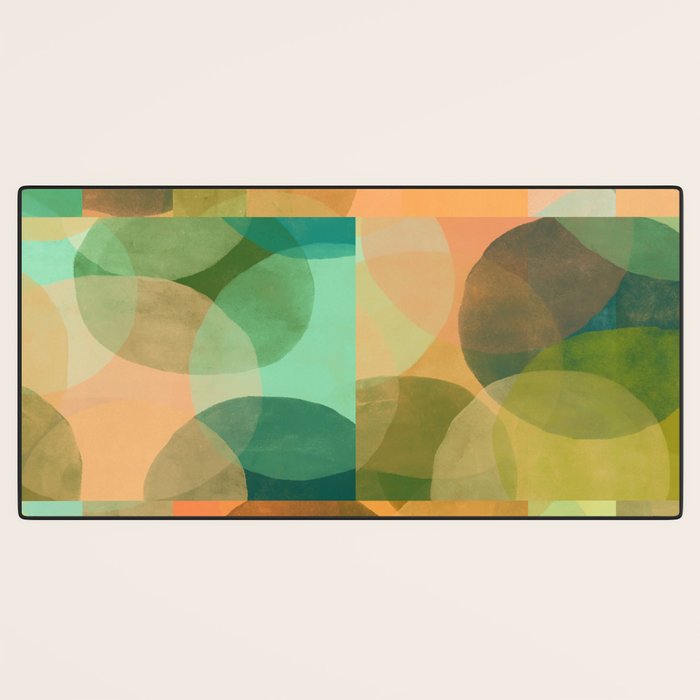 Organica Abstract 9 - Modern Abstract Art Print Desk Mat Gallery Image 3