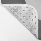 Halfmoon Colorblock - Black White on Gold Bath Mat Gallery Image 2